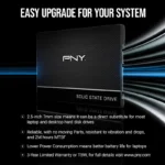 PNY CS900 500GB 535/500MB/s 2,5" SATA3 SSD (SSD7CS900-500-RB) - Görsel 4
