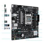 ASUS PRIME A620M-K AMD A620 AM5 DDR5 6400 HDMI VGA M2 USB3.2 AURA