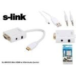 S-LINK SL-MHVS15  MINI HDMI TO HDMI VGA+AUDIO CEVİRİCİ