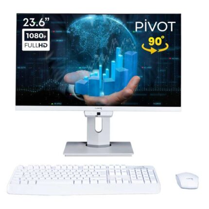 TURBOX TAx1063 CORE I5-6400/8GB/512 GB SSD/23,8” FHD AIO+PIVOT/KBLSZ KLAVYE+MOUSE(BEYAZ)