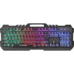 Q RAMPAGE KB-R57 X-JAMMER GOKKUSAGI AYDINLATMALI USB AYDINLATMALI GAMING KLAVYE