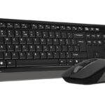 Q A4 TECH FG1010 2.4G GRI SIYAH KABLOSUZ  MULTIMEDYA KLAVYE MOUSE SET
