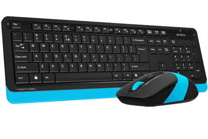 Q A4 TECH FG1010 2.4G MAVI SIYAH KABLOSUZ  MULTIMEDYA KLAVYE MOUSE SET