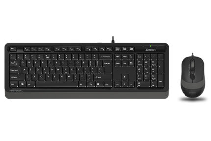 Q A4 TECH F1010 GRI SIYAH KABLOLU MULTIMEDYA USB KLAVYE MOUSE SET