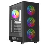 POWERBOOST A700B 750W 80+ BRONZE ATX USB 3.0 RAINBOW FANLI MESH GAMING SIYAH KASA