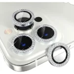 iPhone 13 Pro / 13 Pro Max Silver Taşlı Kamera Lens Koruyucu