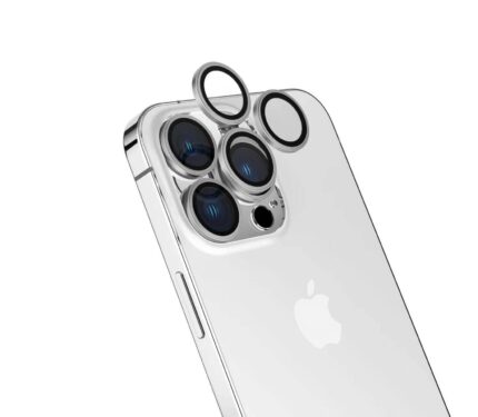 iPhone 15 Pro / 15 Pro Max Silver Kamera Lens Koruyucu