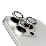 iPhone 15 Pro / 15 Pro Max Titanium Silver Kamera Lens Koruyucu