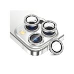 iPhone 16 Pro / 16 Pro Max White Titanium Taşlı Kamera Lens Koruyucu
