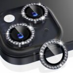 iPhone 14 / 14 Plus Siyah Taşlı Kamera Lens Koruyucu