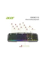 ACER OKW213 TELEFON TUTUCULU RGB KABLOLU GAMING KLAVYE - Görsel 2