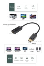 DİSPLAYPORT TO HDMI 4K DESTEKLİ ÇEVİRİCİ ADAPTOR AL4810 DÖNÜŞTÜRÜC - Görsel 5