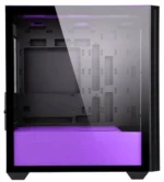 POWER BOOST PB-P2252BP USB 3.0 MESH RING ARGB FAN MIDTOWER ATX SİYAH-MOR KASA (PSU YOK) - Görsel 5